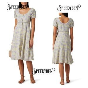 LoveShackFancy Regina Cottagecore Prairie Midi Dress Size 6